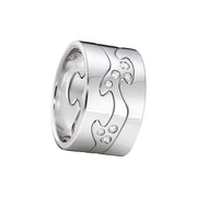 Georg Jensen Fusion 18ct White Gold Diamond Three Piece Ring, Fusion-20000289-20000290-20000289.