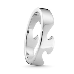 Georg Jensen Fusion 18ct White Gold End Ring 20000289