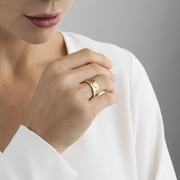 Georg Jensen Fusion 18ct Yellow Gold End Ring, 20000291.