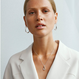 Georg Jensen Infinity Sterling Silver Necklace, 10013929.