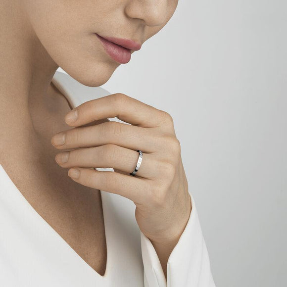 Georg Jensen Magic 18ct White Gold Diamond Band Ring. 20000346.