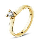 Georg Jensen Magic 18ct Yellow Gold Diamond Solitaire Ring 20000456