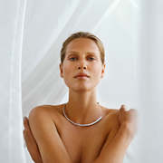 Georg Jensen Mercy Sterling Silver Neckring, 20000069000M.