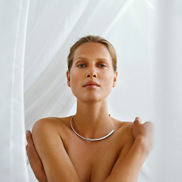 Georg Jensen Mercy Sterling Silver Neckring, 20000069000M.