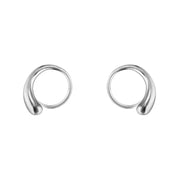 Georg Jensen Mercy Sterling Silver Swirl Earrings, 10015148.