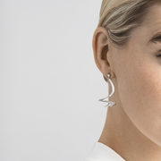 Georg Jensen Mobius Sterling Silver Drop Earrings, 10009341.