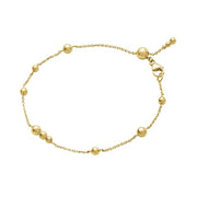 Georg Jensen Moonlight Grapes 18ct Yellow Gold Beaded Bracelet, 10015253.