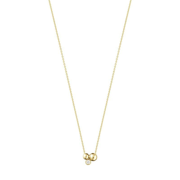 Georg Jensen Moonlight Grapes 18ct Yellow Gold Diamond Pendant, 20000664.