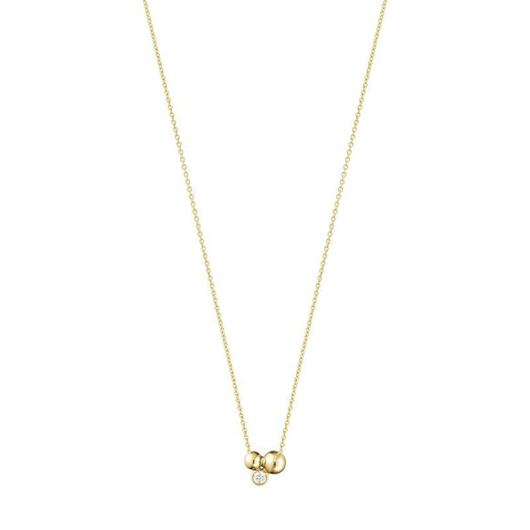 Georg Jensen Moonlight Grapes 18ct Yellow Gold Diamond Pendant, 20000664.