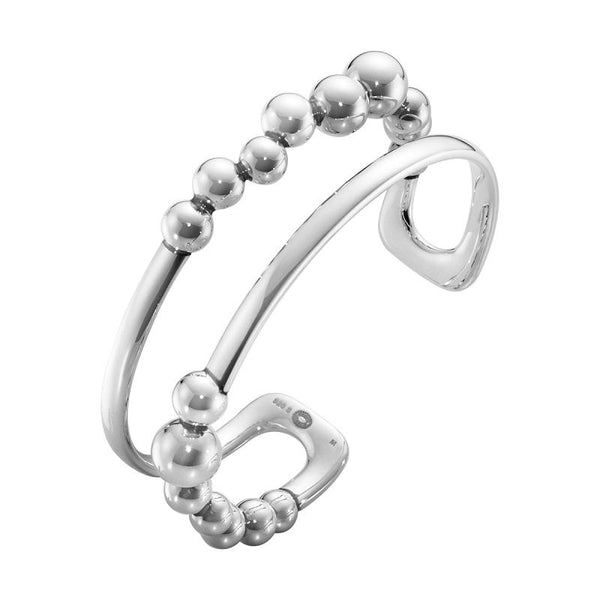 Georg Jensen Moonlight Grapes Sterling Silver Bangle. 20000659_P.