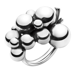 Georg Jensen Moonlight Grapes Sterling Silver Dress Ring. 3561180.Georg Jensen Moonlight Grapes Sterling Silver Medium Dress Ring 20000388