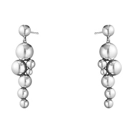 Georg Jensen Moonlight Grapes Sterling Silver Drop Earrings, 10019037.