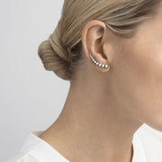 Georg Jensen Moonlight Grapes Sterling Silver Ear Cuff Earrings 3539332