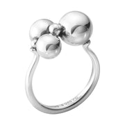Georg Jensen Moonlight Grapes Sterling Silver Small Ring, 20001007
