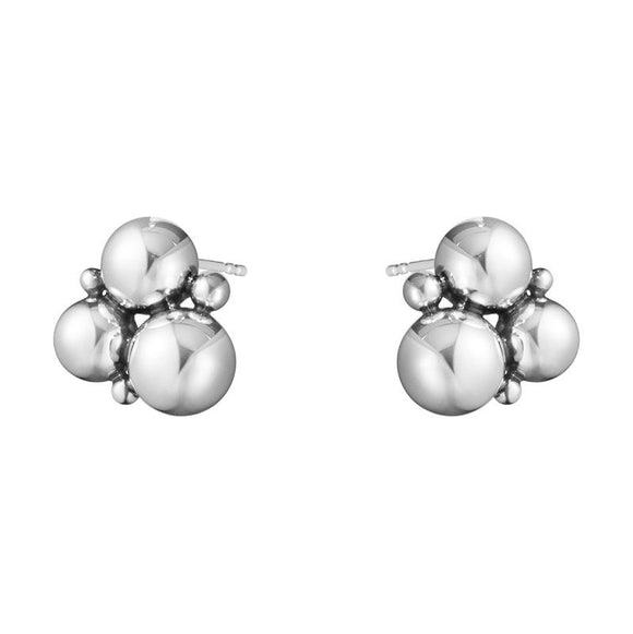 Georg Jensen Moonlight Grapes Sterling Silver Stud Earrings, 10019038.