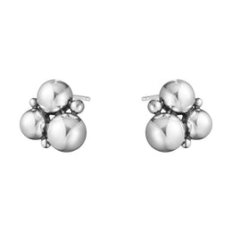 Georg Jensen Moonlight Grapes Sterling Silver Stud Earrings, 10019038.