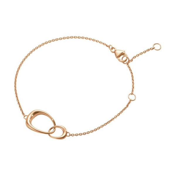 Georg Jensen Offspring 18ct Rose Gold Bracelet 10012367