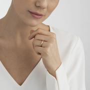 Georg Jensen Offspring 18ct Rose Gold Ring, 20000134