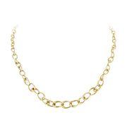 Georg Jensen Offspring 18ct Yellow Gold Graduated Link Necklace, 20000993