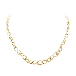 Georg Jensen Offspring 18ct Yellow Gold Graduated Link Necklace, 20000993