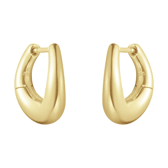Georg Jensen Offspring 18ct Yellow Gold Hoop Earrings, 20000995