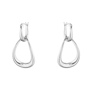 Georg Jensen Offspring Sterling Silver Drop Earrings 10012754