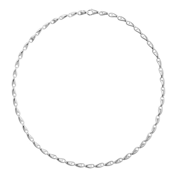 Georg Jensen Reflect Sterling Silver Chain Links 45cm Necklace 20001093