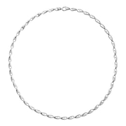 Georg Jensen Reflect Sterling Silver Chain Links 45cm Necklace 20001093