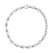 Georg Jensen Reflect Sterling Silver Chain Links Bracelet 20001097