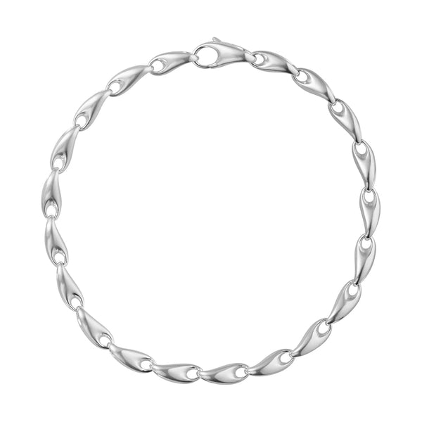 Georg Jensen Reflect Sterling Silver Chain Links Bracelet 20001097