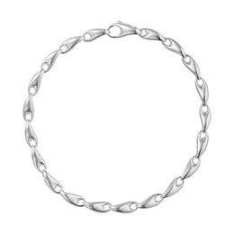 Georg Jensen Reflect Sterling Silver Chain Links Bracelet 20001097