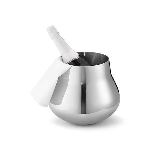 Georg Jensen Sky Stainless Steel Champagne and Wine Cooler. 10019302_2