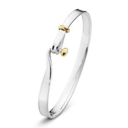 Georg Jensen Sterling Silver 18ct Yellow Gold Torun Bangle 20000546