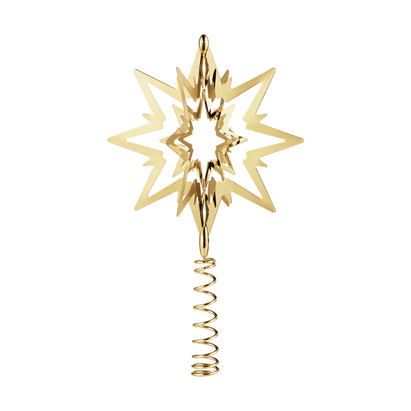 Georg Jensen 18ct Yellow Gold Star Christmas Tree Topper, 10013714.