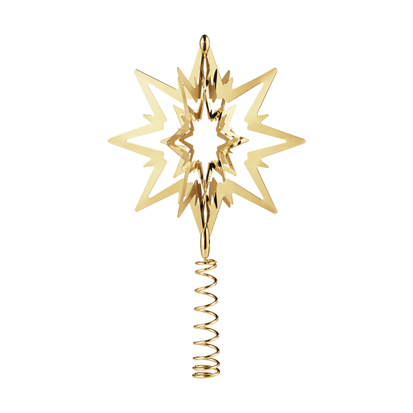 Georg Jensen 18ct Yellow Gold Star Christmas Tree Topper, 10013714.