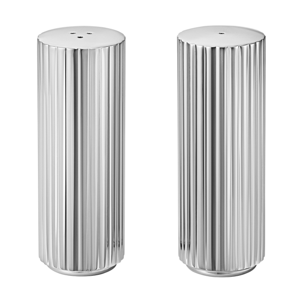 Georg Jensen Bernadotte Stainless Steel Salt and Pepper Shakers, 10014925.