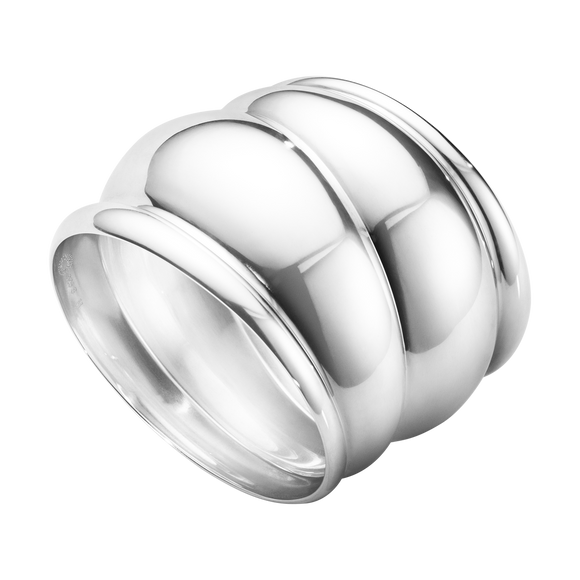 Georg Jensen Curve Sterling Silver Large Bangle 20000025