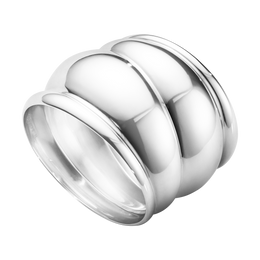 Georg Jensen Curve Sterling Silver Large Bangle 20000025