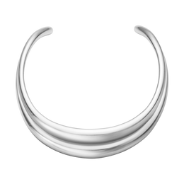 Georg Jensen Curve Sterling Silver Neckring 20000009000M