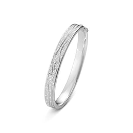 Georg Jensen Fusion 18ct White Gold 2.12ct Diamond Bangle 20000050