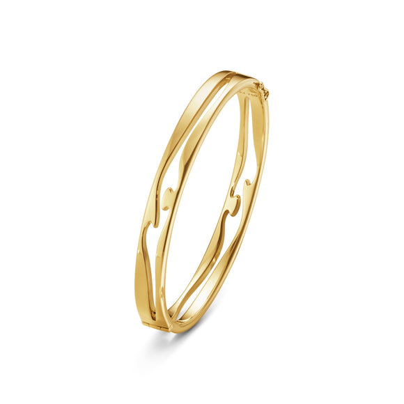 Georg Jensen Fusion 18ct Yellow Gold Open Bangle 20000054