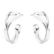 Georg Jensen Infinity Sterling Silver Earhoops 3539283
