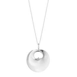 Georg Jensen Large Hidden Heart Sterling Silver Necklace. 3536443.