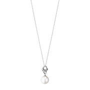 Georg Jensen Magic 18ct White Gold Diamond Pearl Necklace 10009353