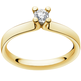 Georg Jensen Magic 18ct Yellow Gold Diamond Solitaire Ring 20000456