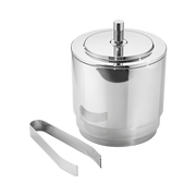 Georg Jensen Manhattan Ice Bucket With Tongs. 3586086.