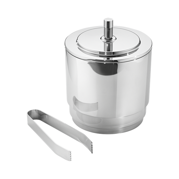 Georg Jensen Manhattan Ice Bucket With Tongs. 3586086.