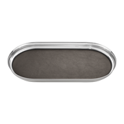 Georg Jensen Manhattan Tray With Leather 3586081