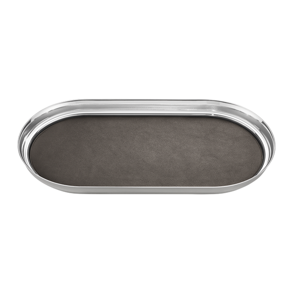 Georg Jensen Manhattan Tray With Leather 3586081