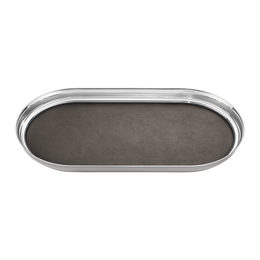 Georg Jensen Manhattan Tray With Leather 3586081